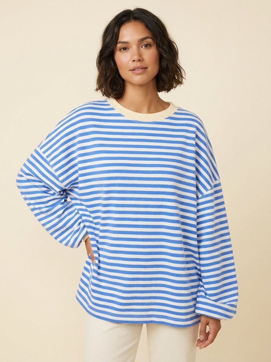 Dora Striped Sweater for Women | Classic Fit, Soft Material 0