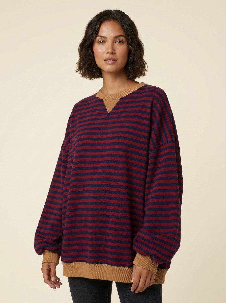 Dora Striped Sweater for Women | Classic Fit, Soft Material 1