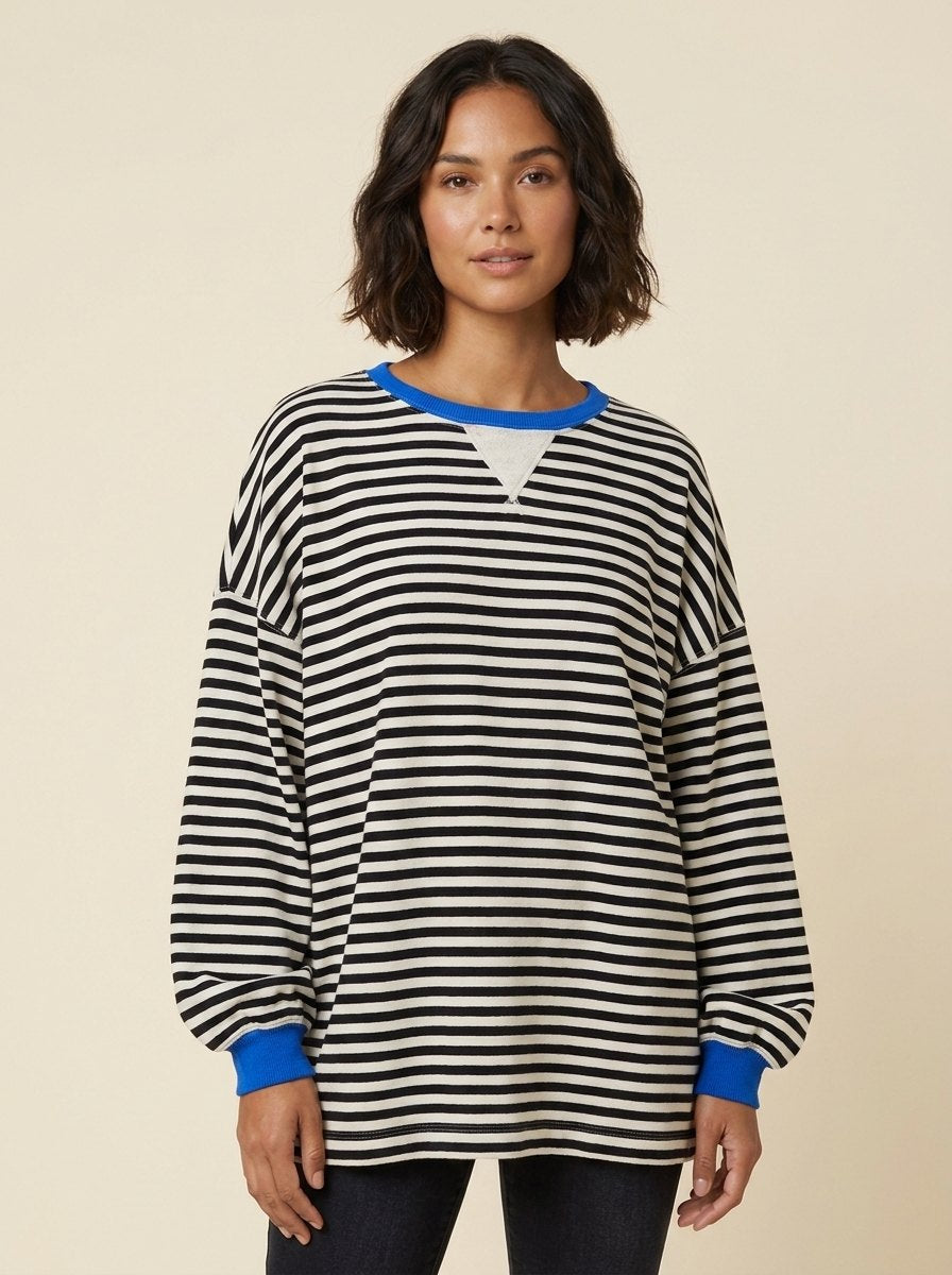 Dora Striped Sweater for Women | Classic Fit, Soft Material 2