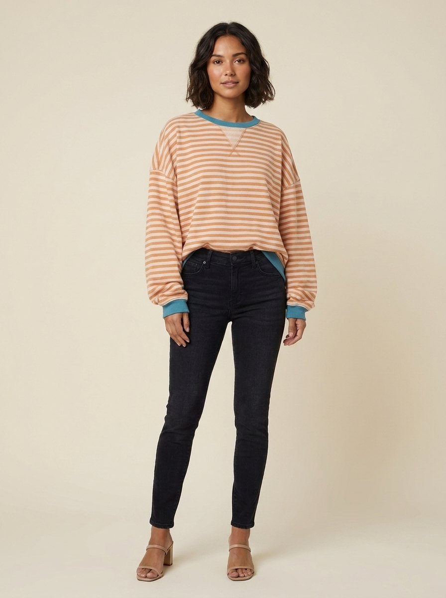 Dora Striped Sweater for Women | Classic Fit, Soft Material 3