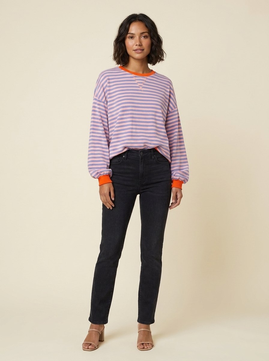 Dora Striped Sweater for Women | Classic Fit, Soft Material 4