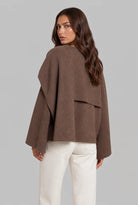 Draped Wool Scarf Coat 3