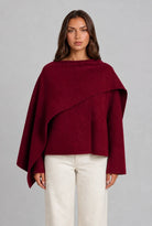 Draped Wool Scarf Coat 6