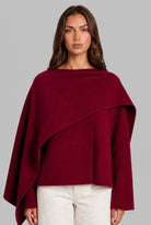 Draped Wool Scarf Coat 7