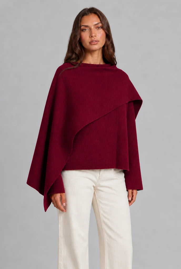 Draped Wool Scarf Coat 8