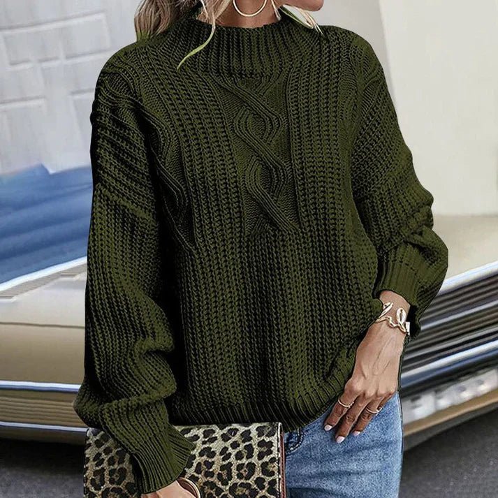 Eli Chunky Cable-Knit Sweater for Women | Relaxed Fit, Heavy Knit, Six Colours 4
