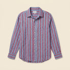 Eli Women's Top | Italian Linen, Relaxed Fit, Textured Stripe 4