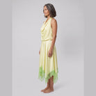 Elira Women's Dress | Backless Halter, 100% Silk Formal Evening Gown 2