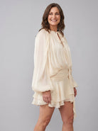 Elysia Women's Dress | Fully Pleated Mini with Ruffled Hem 1