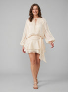 Elysia Women's Dress | Fully Pleated Mini with Ruffled Hem 2