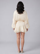 Elysia Women's Dress | Fully Pleated Mini with Ruffled Hem 3