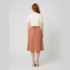 Elysia Women's Skirt | 100% Organic Linen, A-Line Design, Knee-Length 5