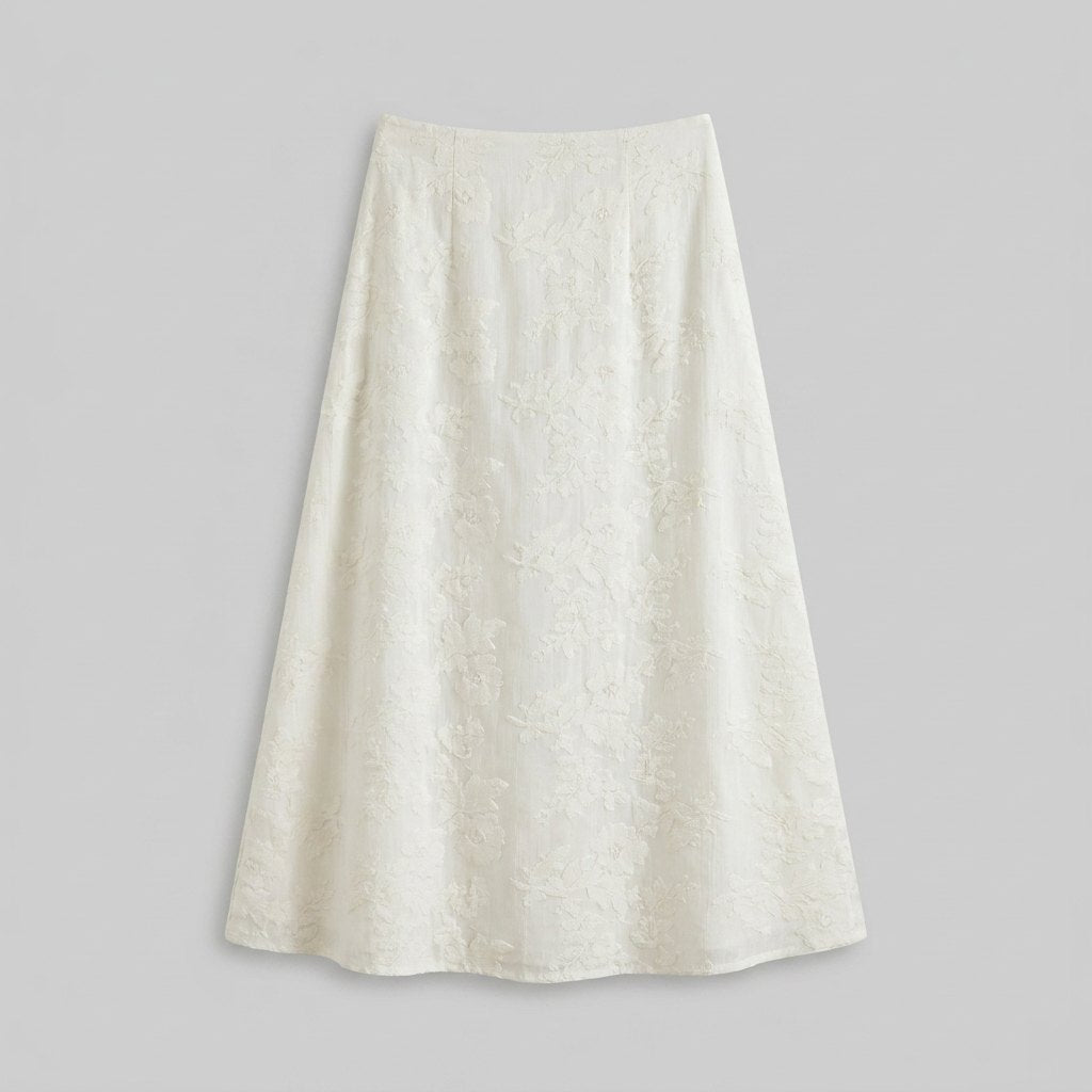 Elysian Maxi Skirt | 100% Cotton, Floral Design, Fully Lined 4
