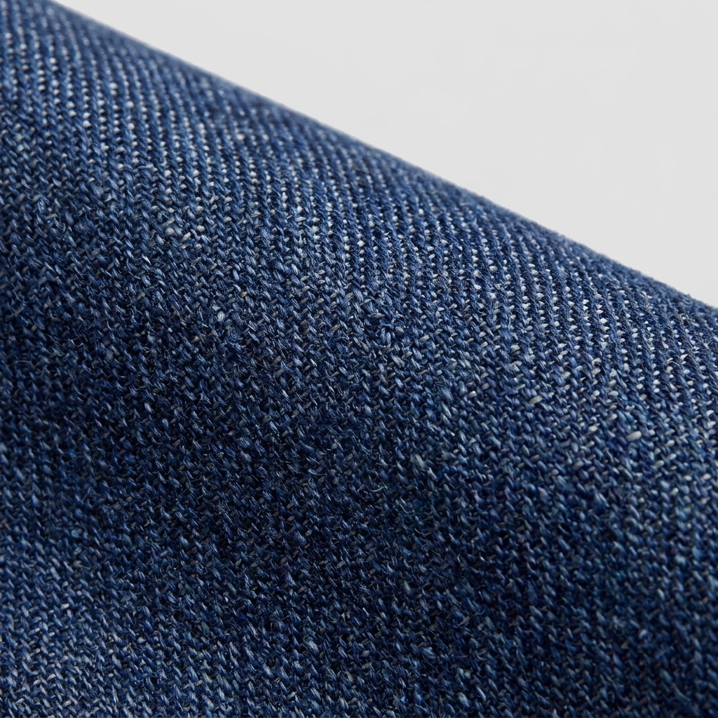 Elysian Reversible Jacket | Tencel Linen, Denim Texture 7