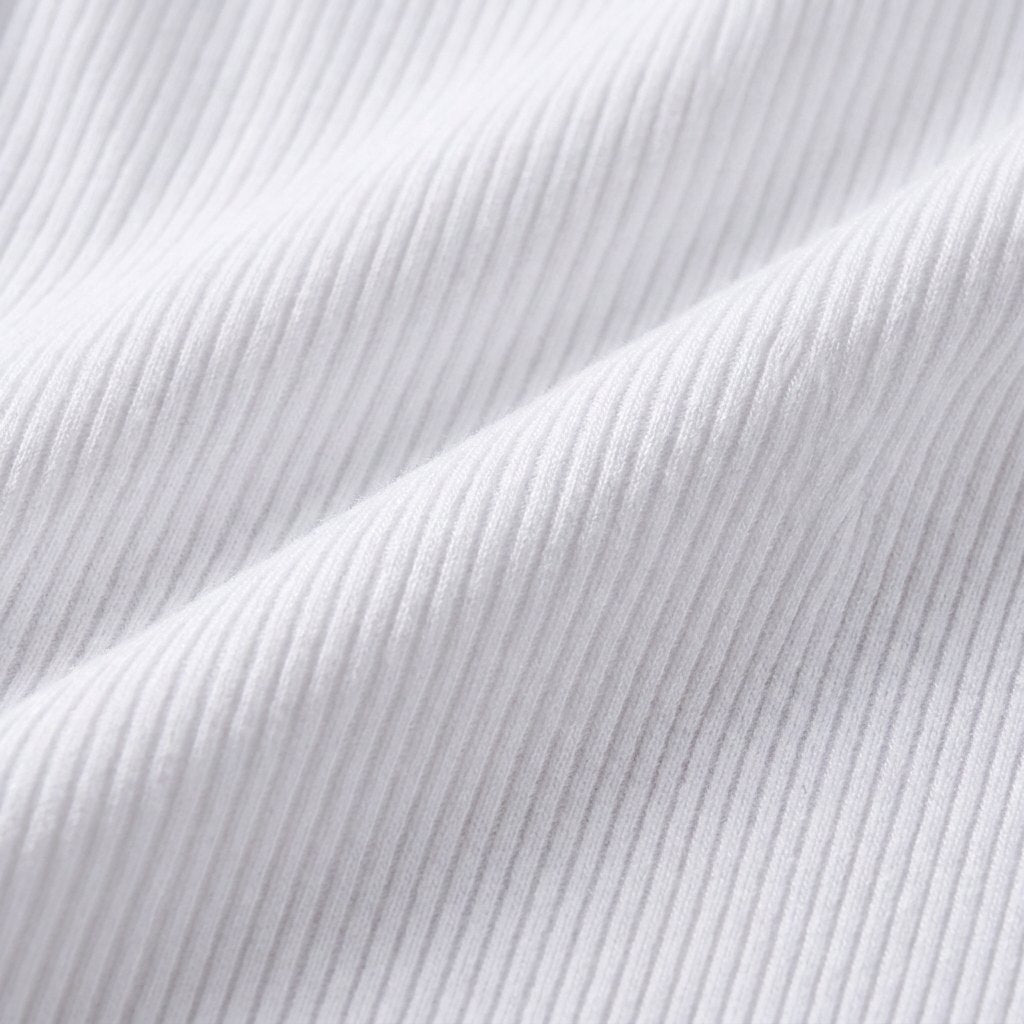 Elysian White Crop Tank Top | Ribbed Cotton, Medium Stretch 4