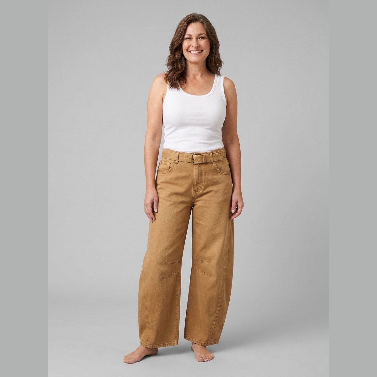Elysian Wide Leg Jeans | Mid-Rise, Ankle Length, Stretch Blend 3