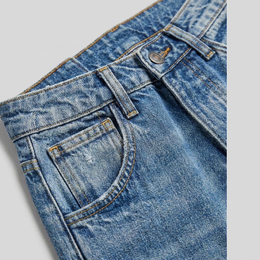 Elysian Wide Leg Jeans | Mid-Rise, Ankle Length, Stretch Blend 8