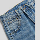 Elysian Wide Leg Jeans | Mid-Rise, Ankle Length, Stretch Blend 8