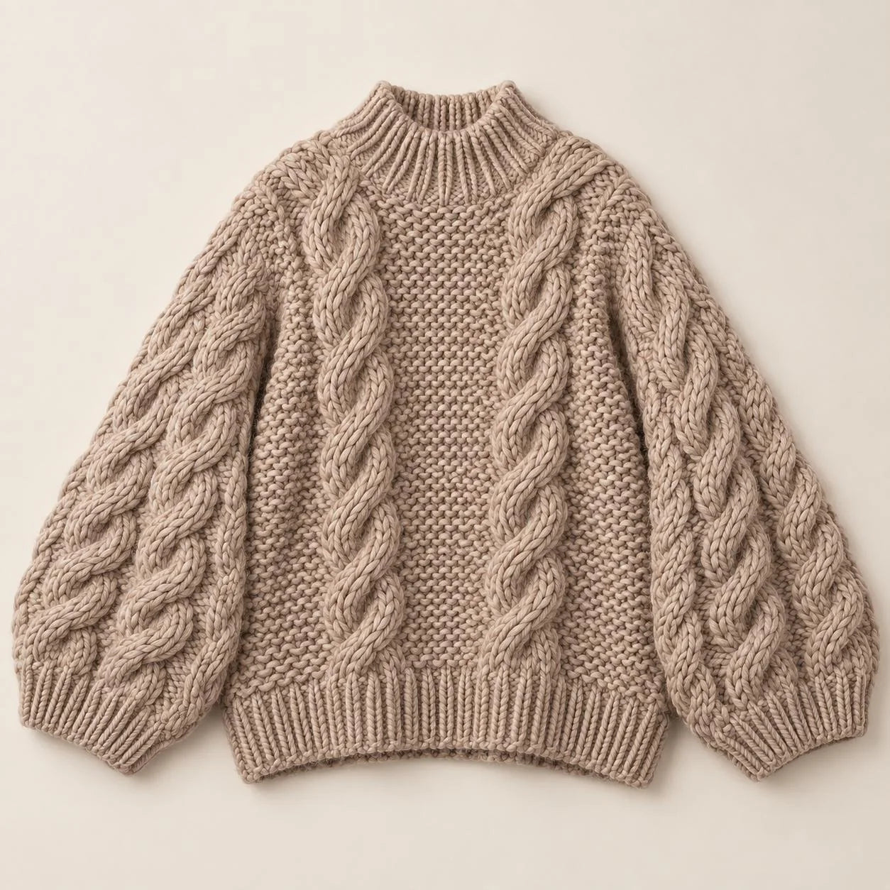 Evangeline Chunky Knit Sweater — Oversized Cozy Fit 0