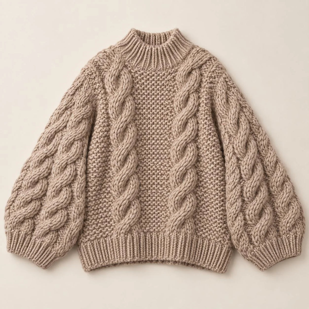 Evangeline Chunky Knit Sweater — Oversized Cozy Fit 0