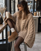 Evangeline Chunky Knit Sweater — Oversized Cozy Fit 1