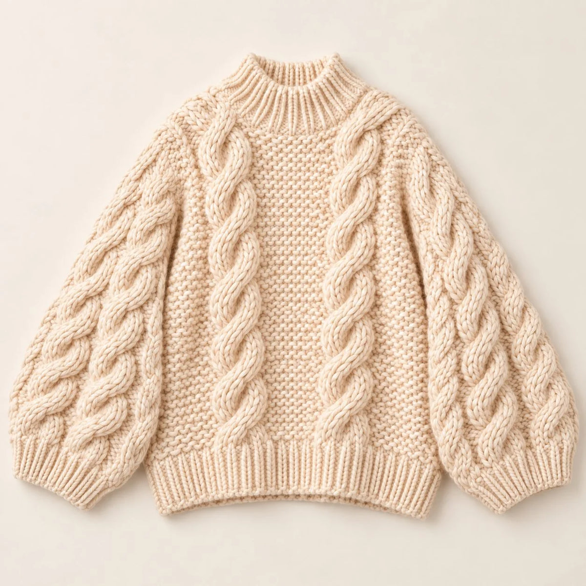 Evangeline Chunky Knit Sweater — Oversized Cozy Fit 3