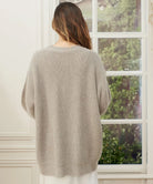 Evelyn Cardigan Sweater | Button-Up, Relaxed Fit, Sizes S-4XL, Available in Black and White 7