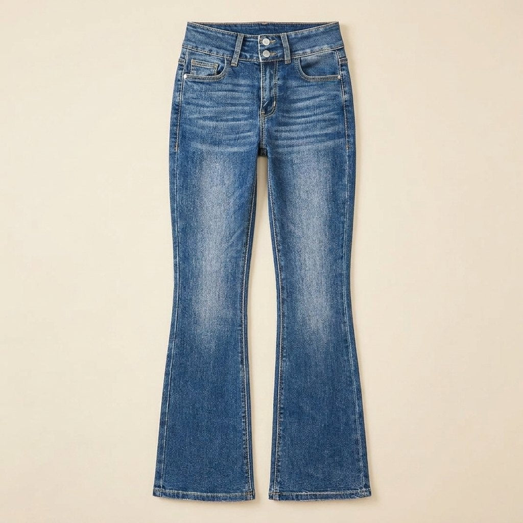 EvoFit Stretch Jeans | Slim Fit, Flared Leg, Cotton Blend 4
