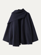 Fable Women's Coat | Oversized Scarf, Draped Collar, Relaxed Fit 3