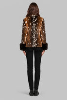 Faux Fur Jacket with Contrast Cuffs 5