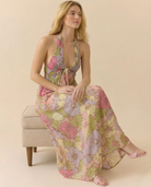 Fiona Maxi Dress | Lightweight Cotton Blend, Halter Neck 2