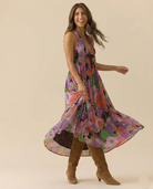 Fiona Maxi Dress | Lightweight Cotton Blend, Halter Neck 4