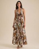 Fiona Maxi Dress | Lightweight Cotton Blend, Halter Neck 6