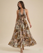 Fiona Maxi Dress | Lightweight Cotton Blend, Halter Neck 7