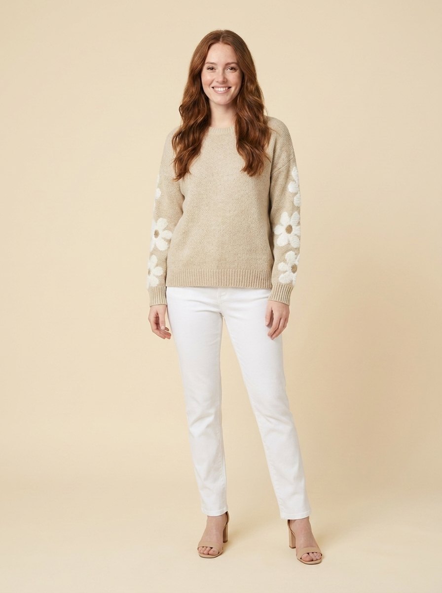 Fiona Women's Sweater | Soft Acrylic Knit, Relaxed Fit 0