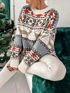 Fiora Knit Sweater | Nordic Pattern, Soft Acrylic Blend 0