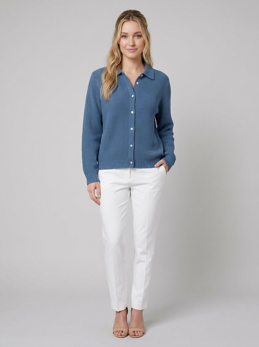 Fiora Long Cardigan | Soft Cotton Blend, Lightweight Layer for Women 3