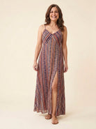 Fiora Maxi Dress | Floral Print, V Neck Sleeveless Summer Wedding Guest Dress 0