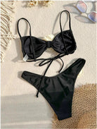 Fleur Push-Up Bikini Set | Floral Accents, Women's Bikini Sets 2