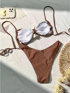 Fleur Push-Up Bikini Set | Floral Accents, Women's Bikini Sets 5