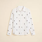 Flora Women's Top | Cotton Linen Long Sleeve Blouse 5