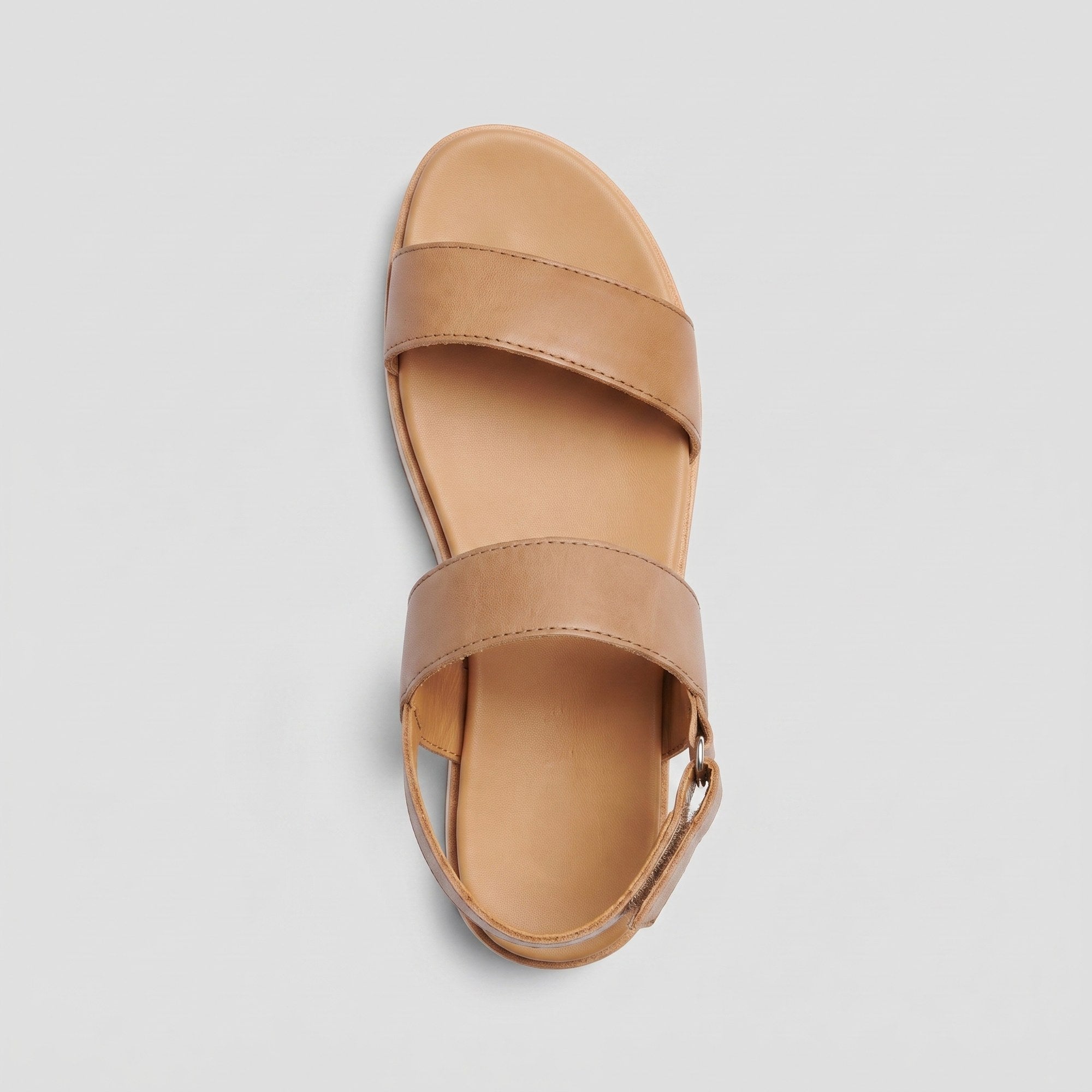 Gala almond flatform sandal with buckle strap 3