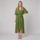 Gina Elegant Dress | Flowy Silhouette, Lightweight Fabric for Wedding Guests and Summer Events 0