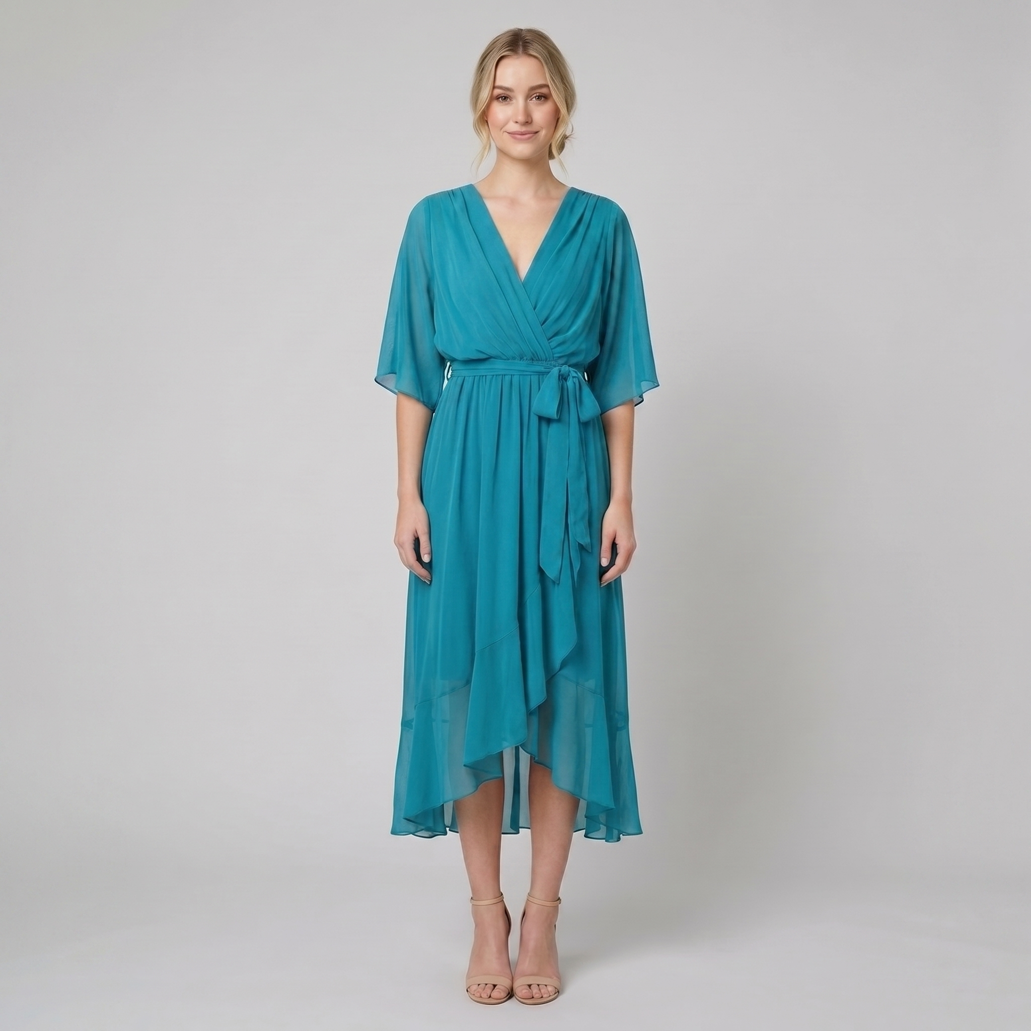 Gina Elegant Dress | Flowy Silhouette, Lightweight Fabric for Wedding Guests and Summer Events 4