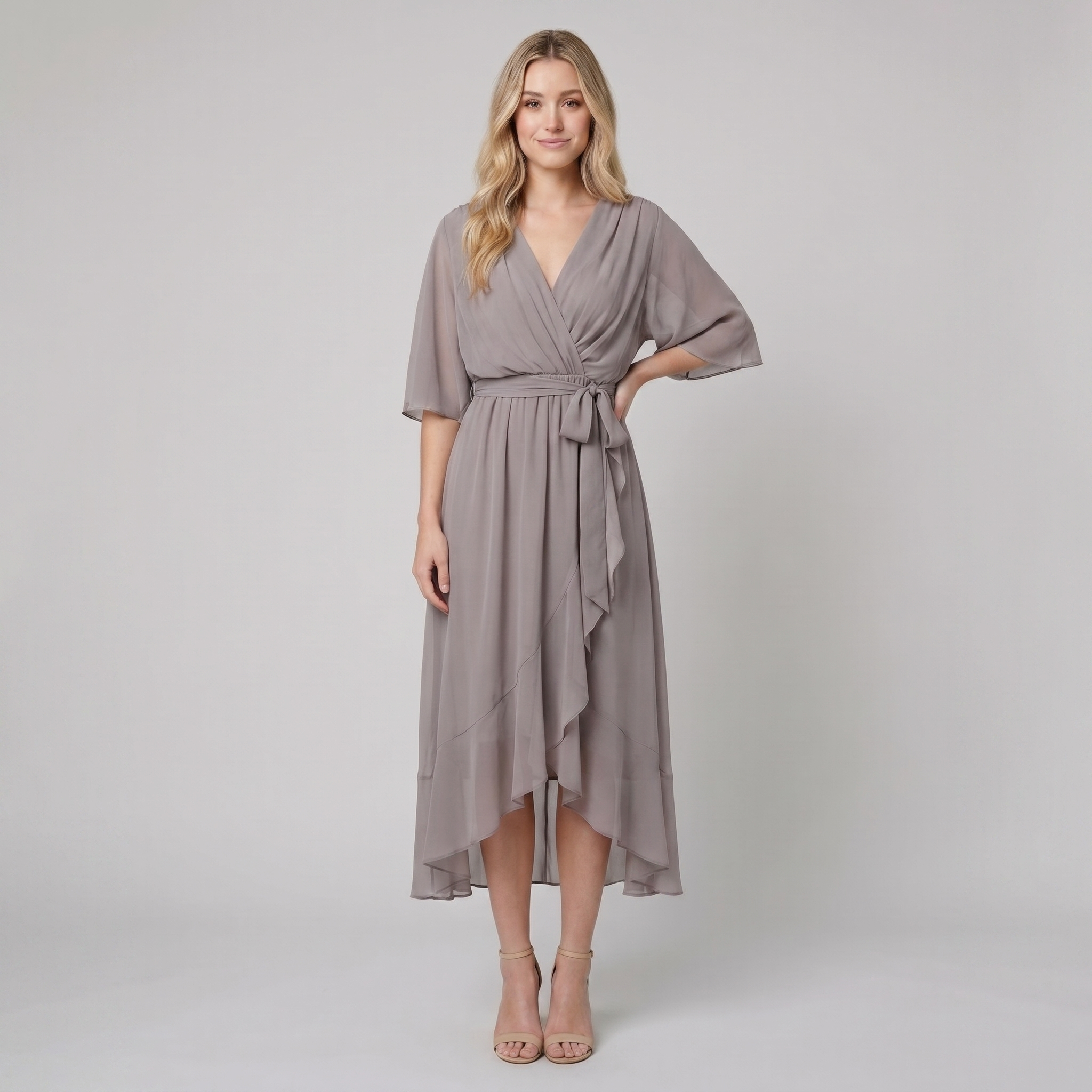 Gina Elegant Dress | Flowy Silhouette, Lightweight Fabric for Wedding Guests and Summer Events 5