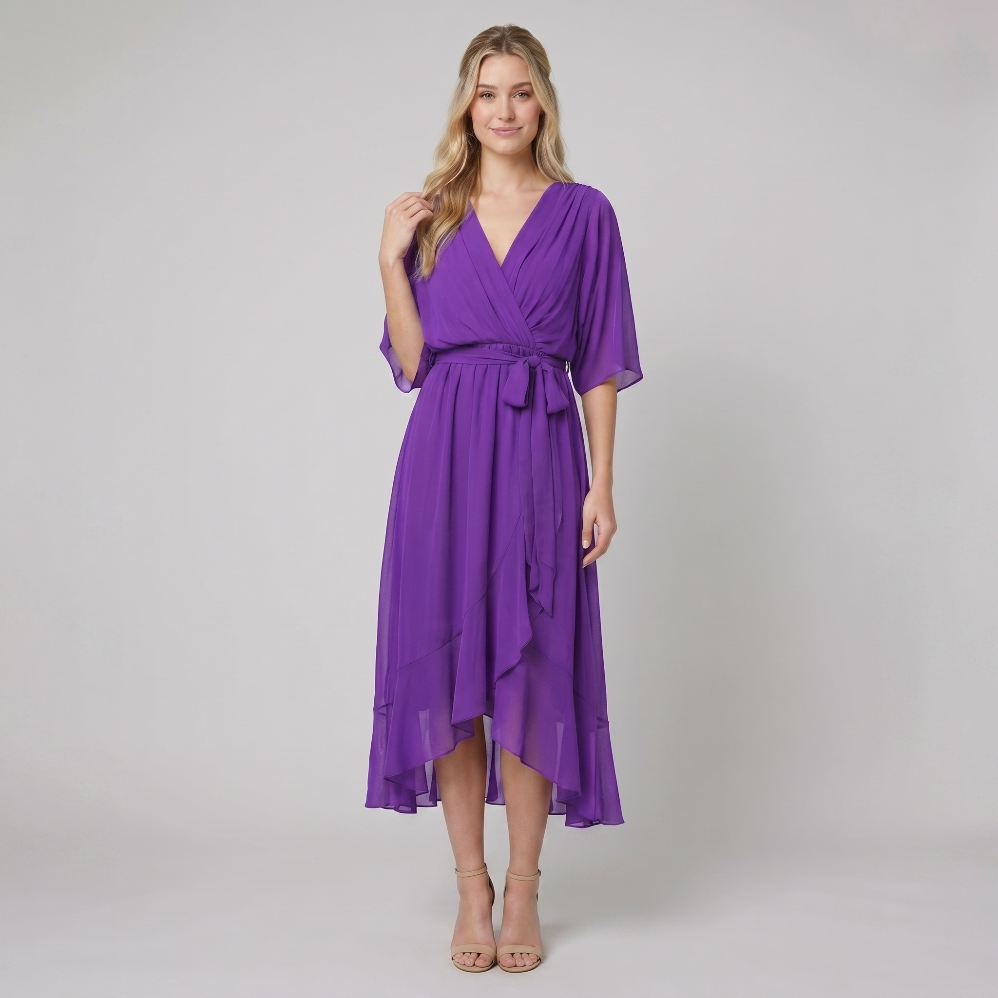 Gina Elegant Dress | Flowy Silhouette, Lightweight Fabric for Wedding Guests and Summer Events 7
