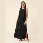 Gina Maxi Dress | Cotton Blend, Sleeveless Summer Dress 1