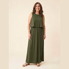 Gina Maxi Dress | Cotton Blend, Sleeveless Summer Dress 6
