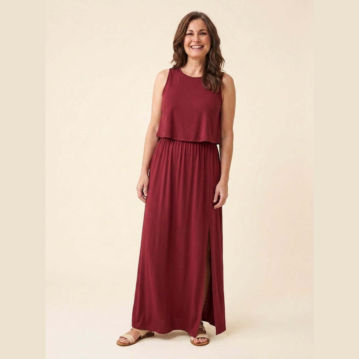Gina Maxi Dress | Cotton Blend, Sleeveless Summer Dress 7