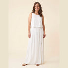 Gina Maxi Dress | Cotton Blend, Sleeveless Summer Dress 8